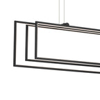 KICHLER 84331MBK Jestin 46 Inch Led Linear Chandelier In Matte Black