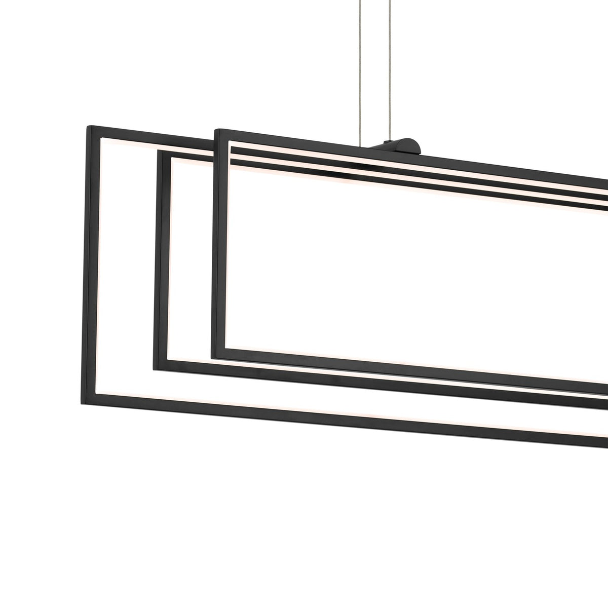 KICHLER 84331MBK Jestin 46 Inch Led Linear Chandelier In Matte Black