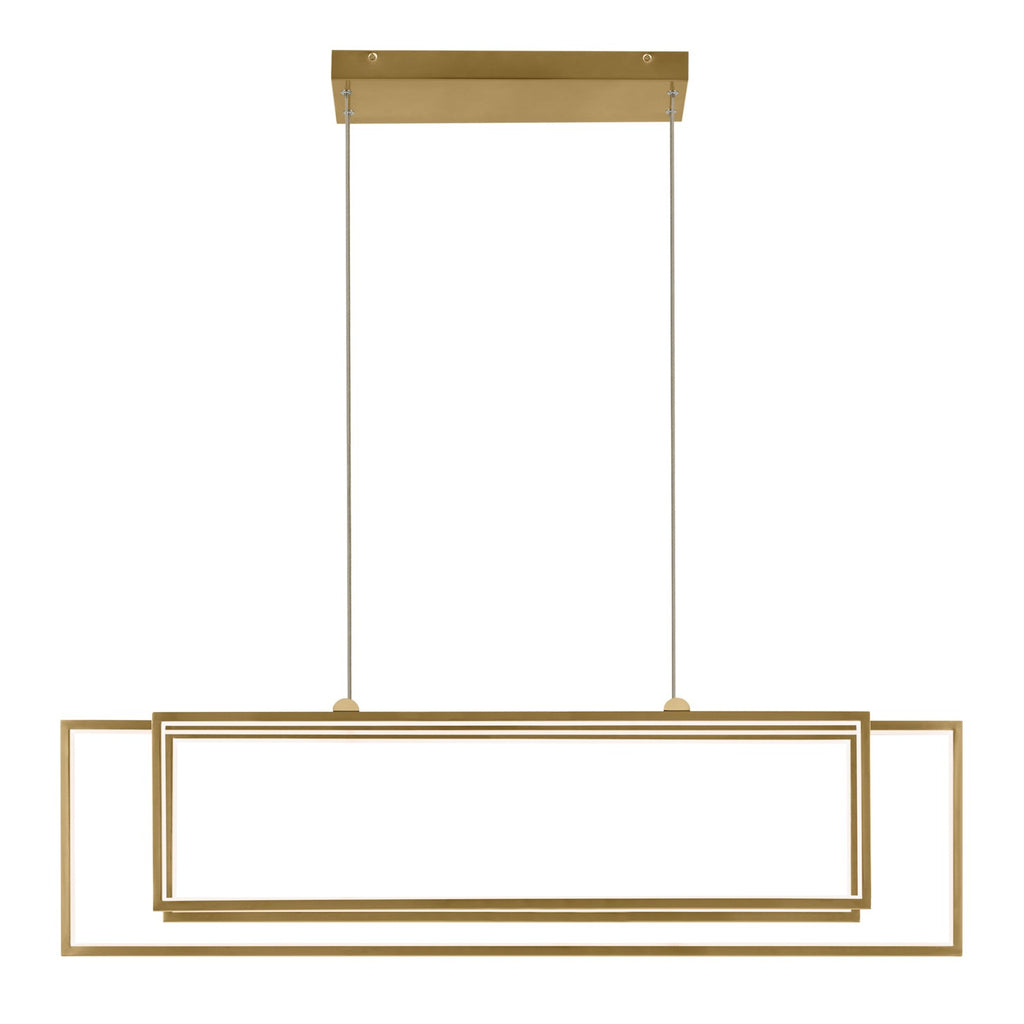 KICHLER 84331CG Jestin 46 Inch Led Linear Chandelier In Champagne Gold