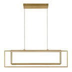 KICHLER 84331CG Jestin 46 Inch Led Linear Chandelier In Champagne Gold