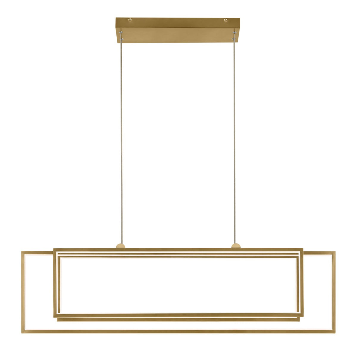 KICHLER 84331CG Jestin 46 Inch Led Linear Chandelier In Champagne Gold