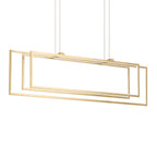 KICHLER 84331CG Jestin 46 Inch Led Linear Chandelier In Champagne Gold