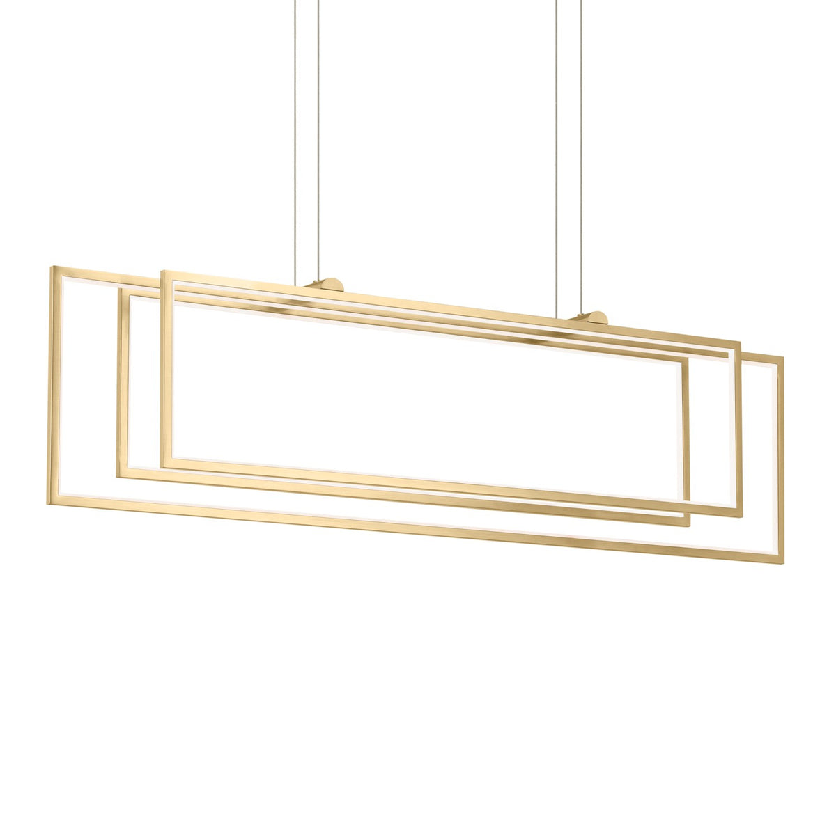 KICHLER 84331CG Jestin 46 Inch Led Linear Chandelier In Champagne Gold