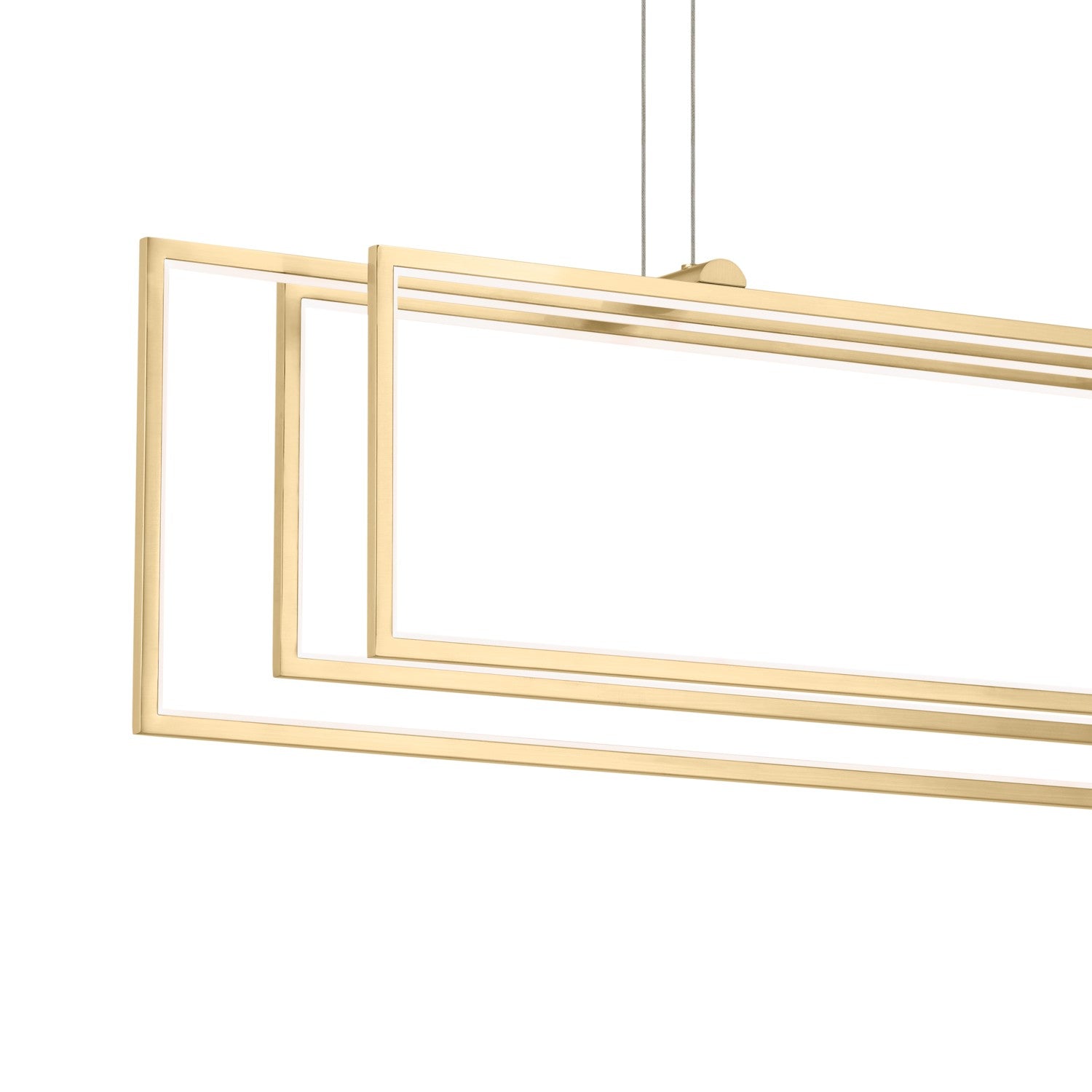 KICHLER 84331CG Jestin 46 Inch Led Linear Chandelier In Champagne Gold