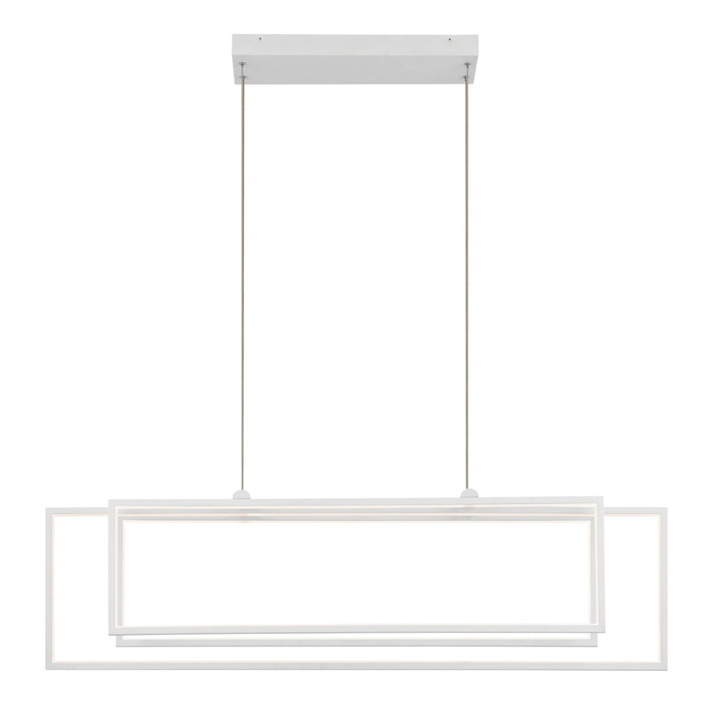 KICHLER 84331WH Jestin 46 Inch Led Linear Chandelier In White