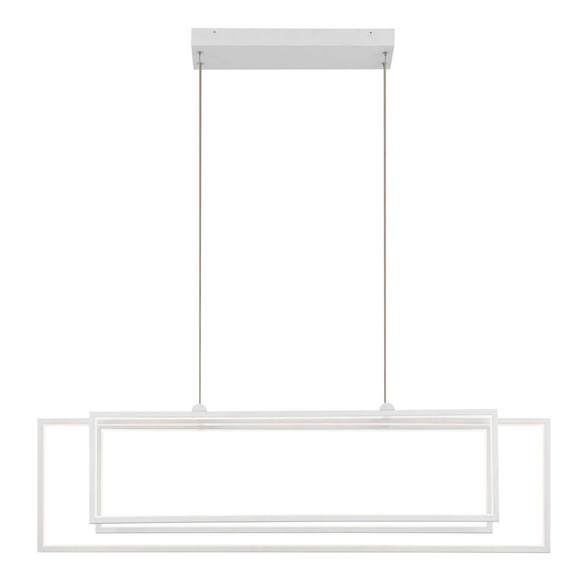 KICHLER 84331WH Jestin 46 Inch Led Linear Chandelier In White