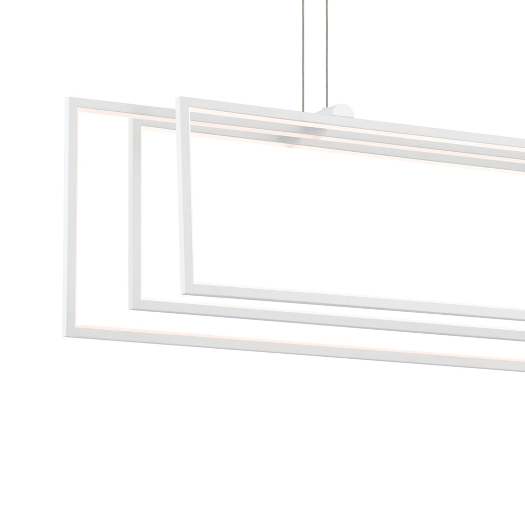 KICHLER 84331WH Jestin 46 Inch Led Linear Chandelier In White