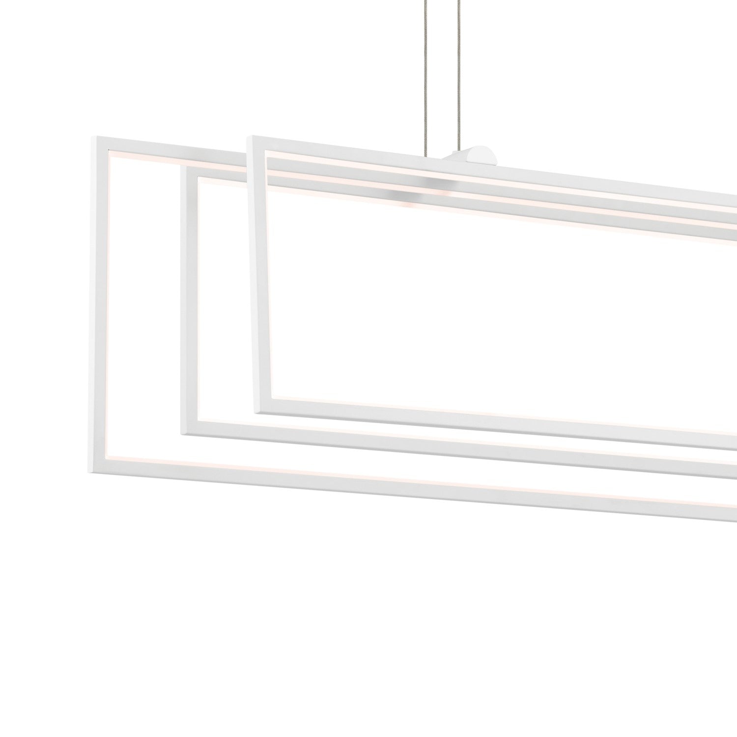 KICHLER 84331WH Jestin 46 Inch Led Linear Chandelier In White