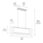 KICHLER 84331WH Jestin 46 Inch Led Linear Chandelier In White