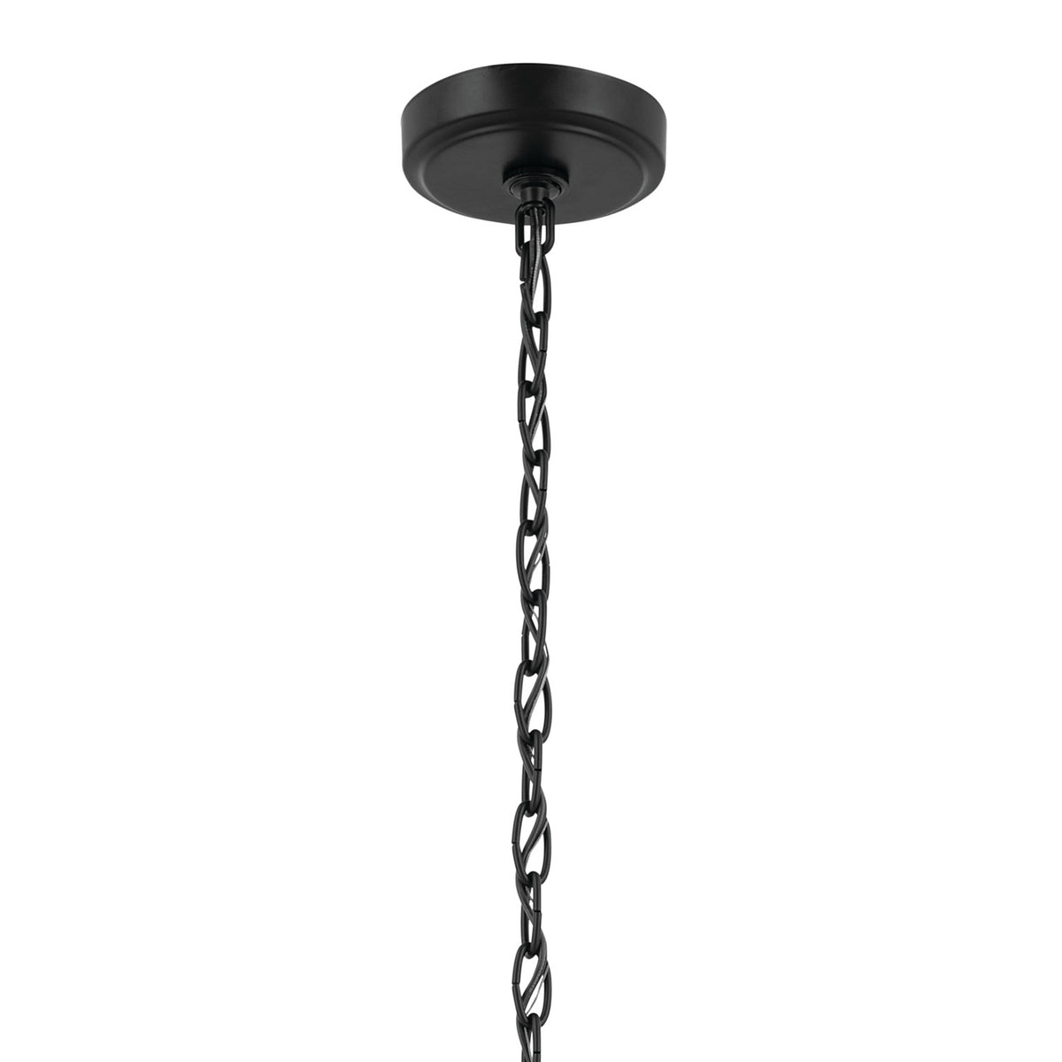 KICHLER 52616BK Winslow 26-Inch 6 Light Chandelier With Clear Seeded Glass In Black