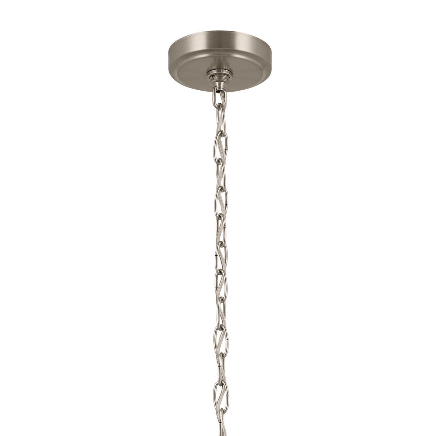 KICHLER 52616NI Winslow 26-Inch 6 Light Chandelier With Clear Seeded Glass In Brushed Nickel