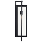 KICHLER 59089BK Goson 24" 1 Light Wall Light With Clear Glass In Black