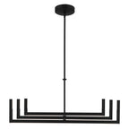 KICHLER 84328MBK Priam 43.75 Inch 6 Light Led Chandelier In Matte Black