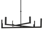 KICHLER 84328MBK Priam 43.75 Inch 6 Light Led Chandelier In Matte Black