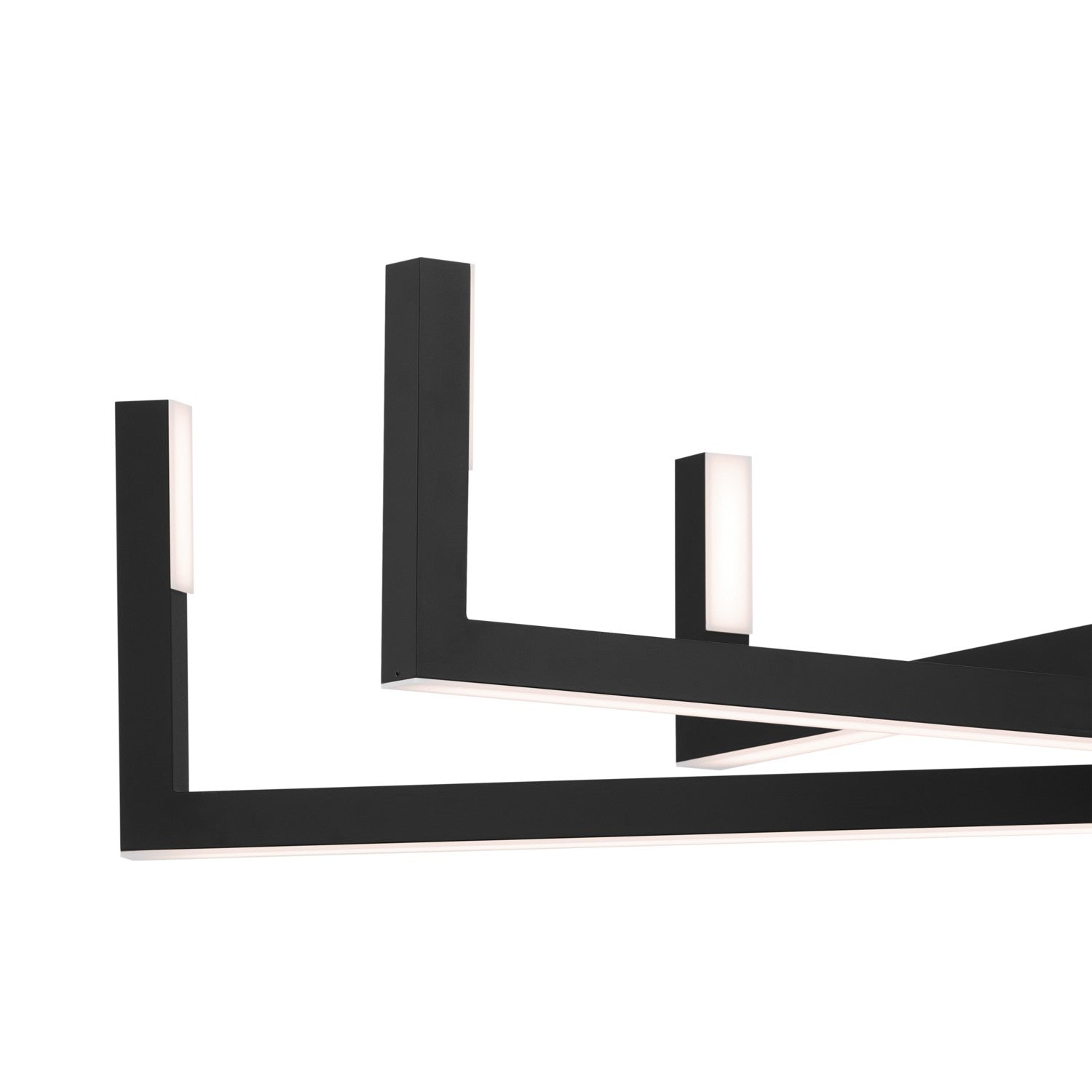 KICHLER 84328MBK Priam 43.75 Inch 6 Light Led Chandelier In Matte Black