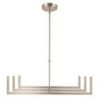 KICHLER 84328PN Priam 43.75 Inch 6 Light Led Chandelier In Polished Nickel