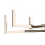 KICHLER 84328PN Priam 43.75 Inch 6 Light Led Chandelier In Polished Nickel
