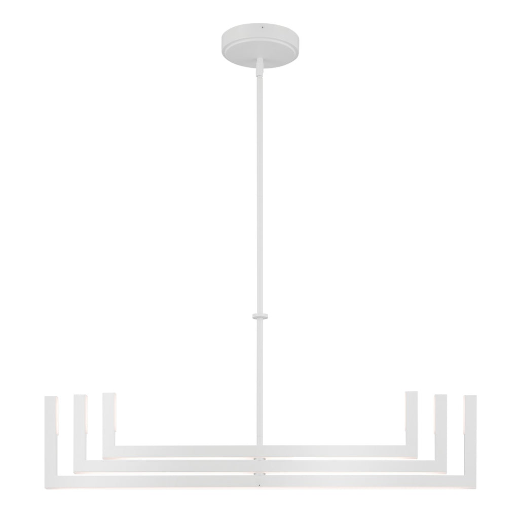 KICHLER 84328WH Priam 43.75 Inch 6 Light Led Chandelier In White
