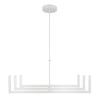 KICHLER 84328WH Priam 43.75 Inch 6 Light Led Chandelier In White