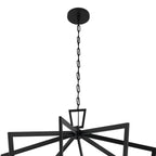 KICHLER 43499BK Abbotswell 49 Inch 16 Light Foyer Pendant In Black