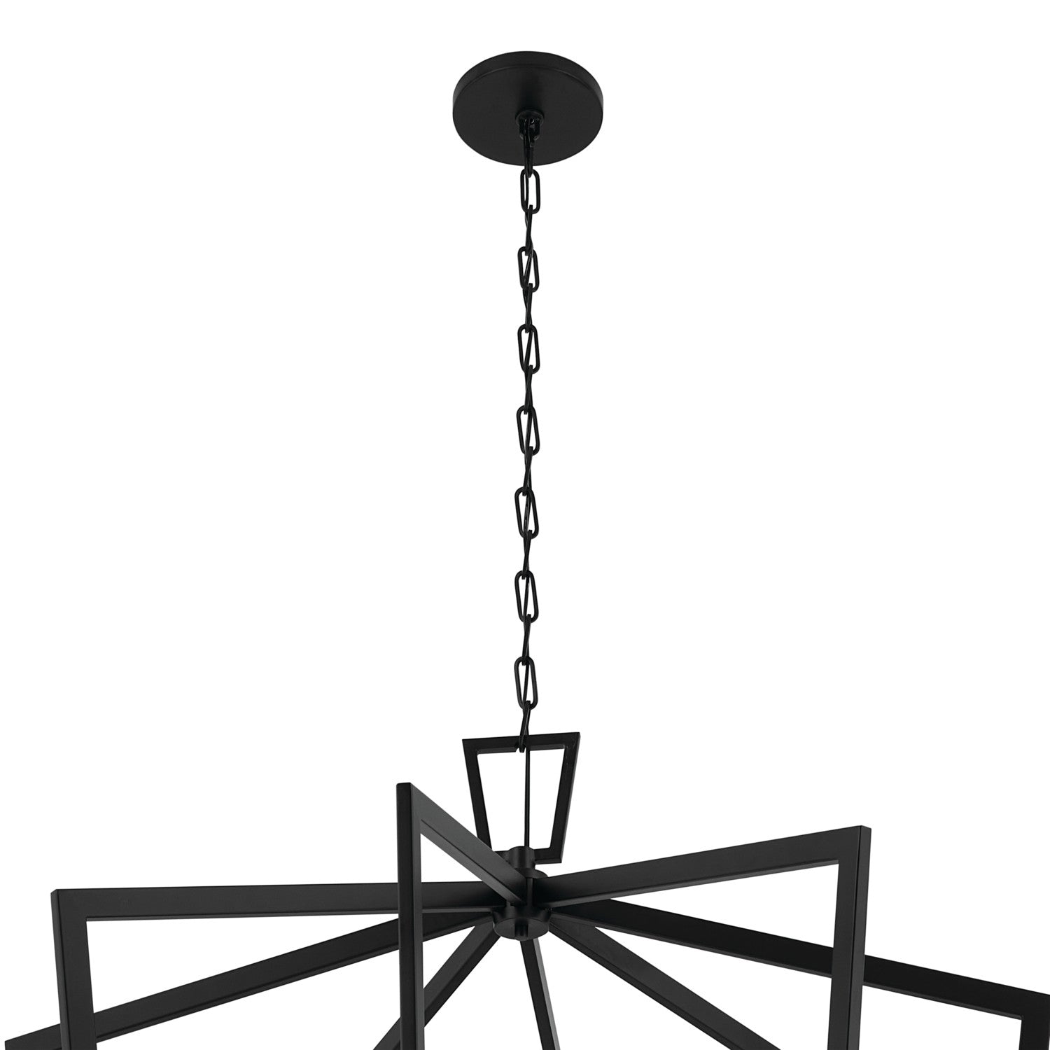 KICHLER 43499BK Abbotswell 49 Inch 16 Light Foyer Pendant In Black