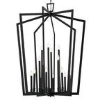 KICHLER 43499BK Abbotswell 49 Inch 16 Light Foyer Pendant In Black