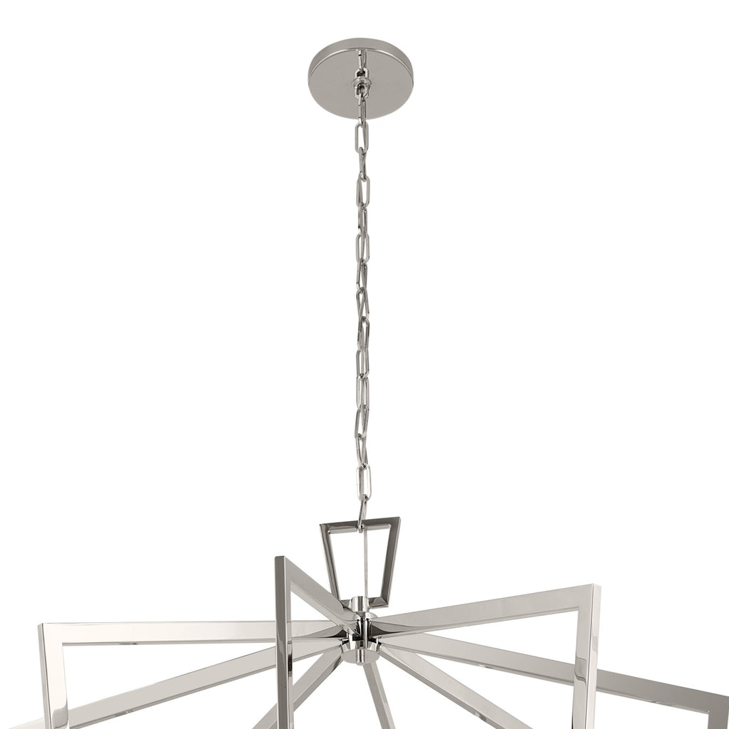 KICHLER 43499PN Abbotswell 49 Inch 16 Light Foyer Pendant In Polished Nickel