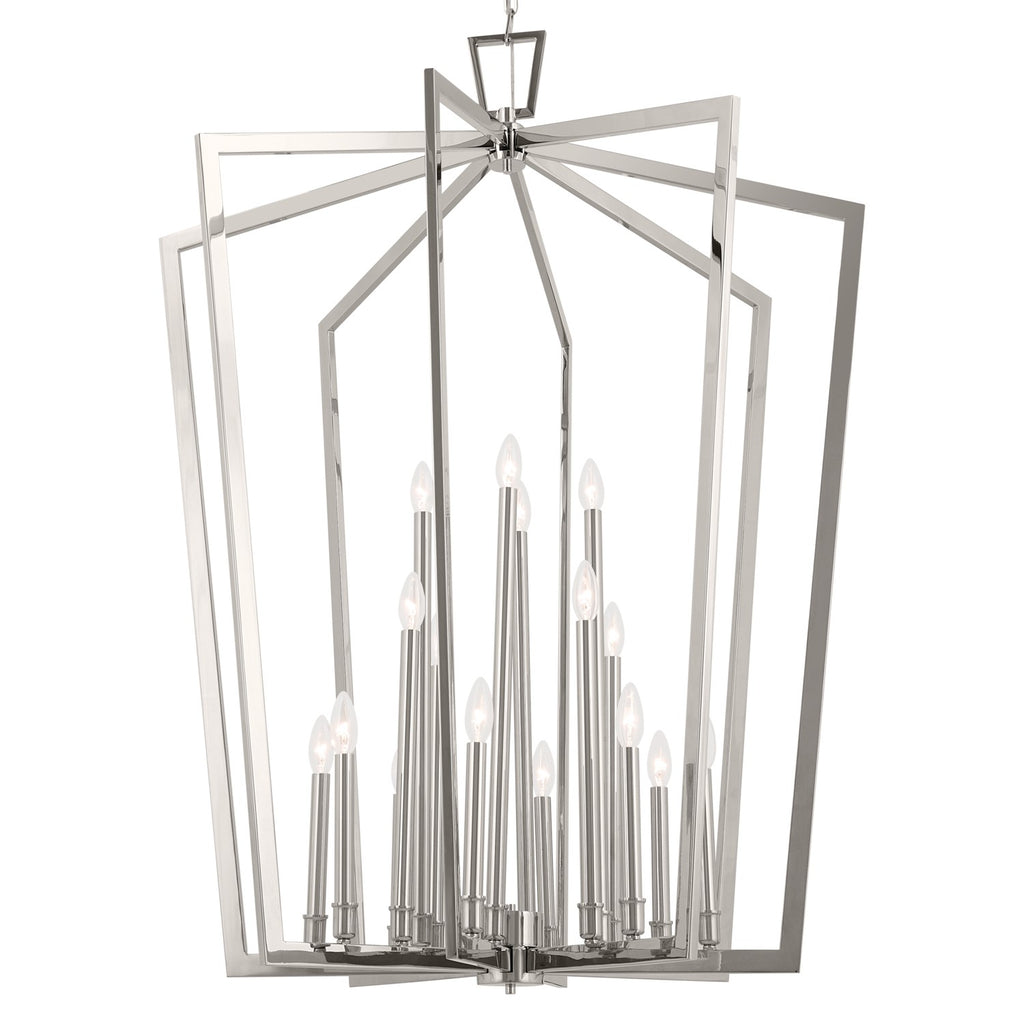 KICHLER 43499PN Abbotswell 49 Inch 16 Light Foyer Pendant In Polished Nickel
