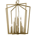 KICHLER 43499NBR Abbotswell 49 Inch 16 Light Foyer Pendant In Natural Brass