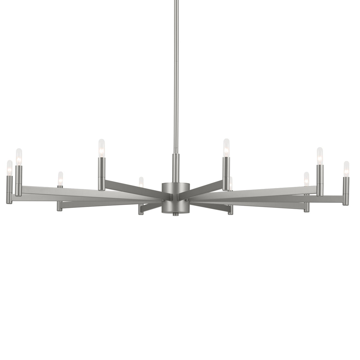 KICHLER 52613SN Erzo 48" 10 Light Chandelier In Satin Nickel