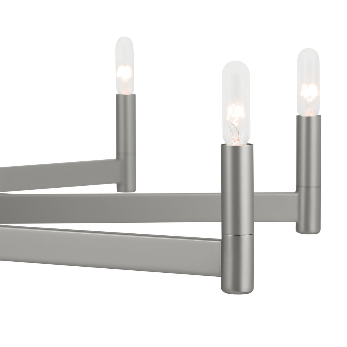KICHLER 52613SN Erzo 48" 10 Light Chandelier In Satin Nickel