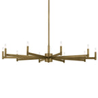 KICHLER 52613NBR Erzo 48" 10 Light Chandelier In Natural Brass