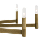 KICHLER 52613NBR Erzo 48" 10 Light Chandelier In Natural Brass