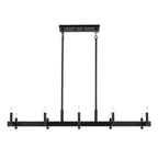 KICHLER 52614BK Erzo 50" 10 Light Linear Chandelier In Black