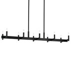 KICHLER 52614BK Erzo 50" 10 Light Linear Chandelier In Black