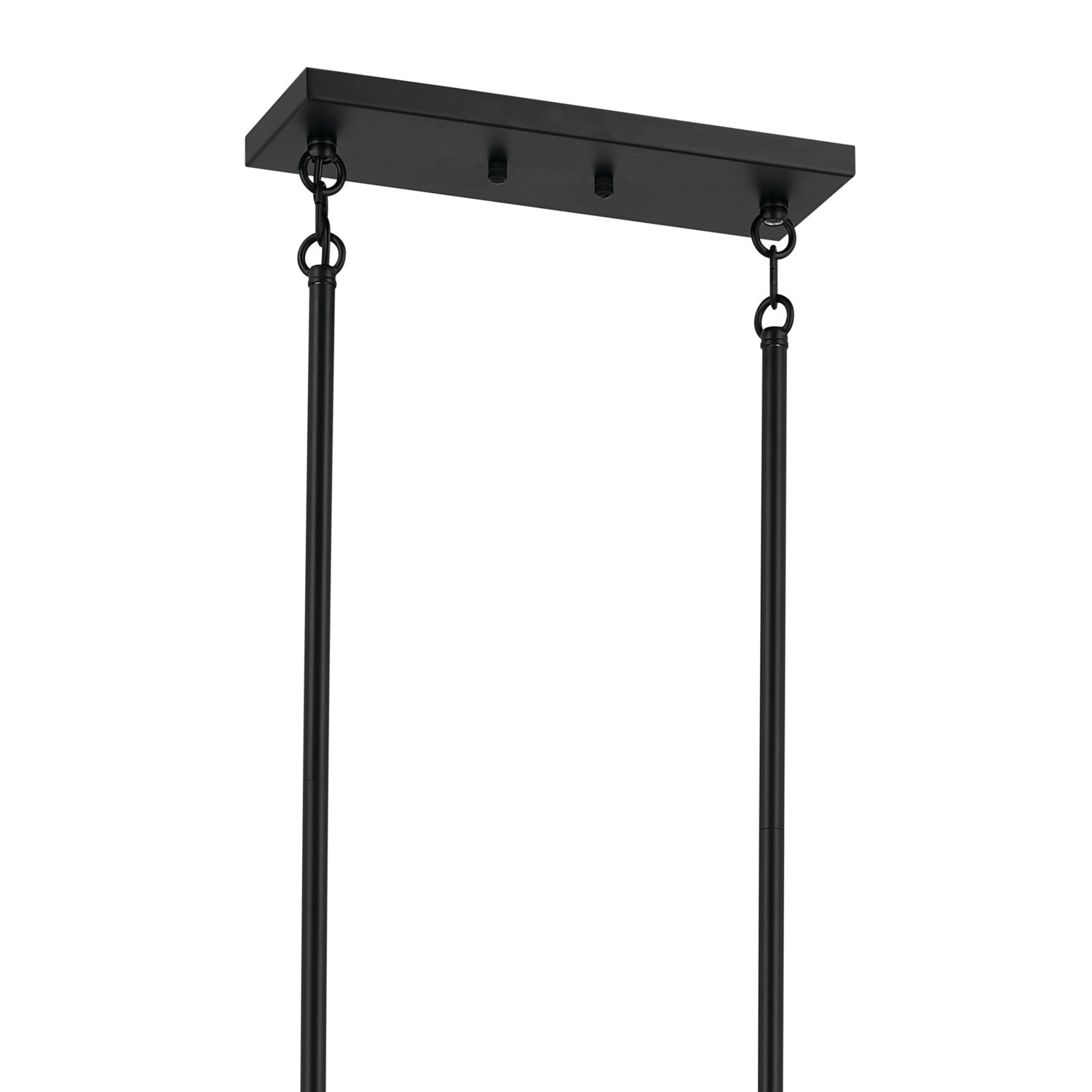 KICHLER 52614BK Erzo 50" 10 Light Linear Chandelier In Black