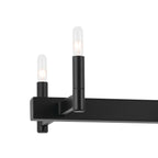 KICHLER 52614BK Erzo 50" 10 Light Linear Chandelier In Black