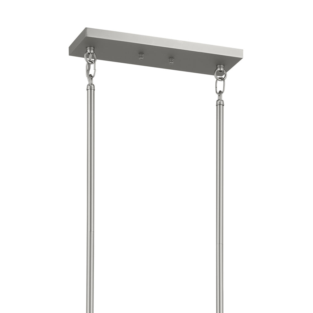 KICHLER 52614SN Erzo 50" 10 Light Linear Chandelier In Satin Nickel
