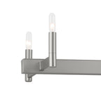 KICHLER 52614SN Erzo 50" 10 Light Linear Chandelier In Satin Nickel