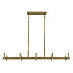 KICHLER 52614NBR Erzo 50" 10 Light Linear Chandelier In Natural Brass