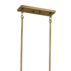 KICHLER 52614NBR Erzo 50" 10 Light Linear Chandelier In Natural Brass
