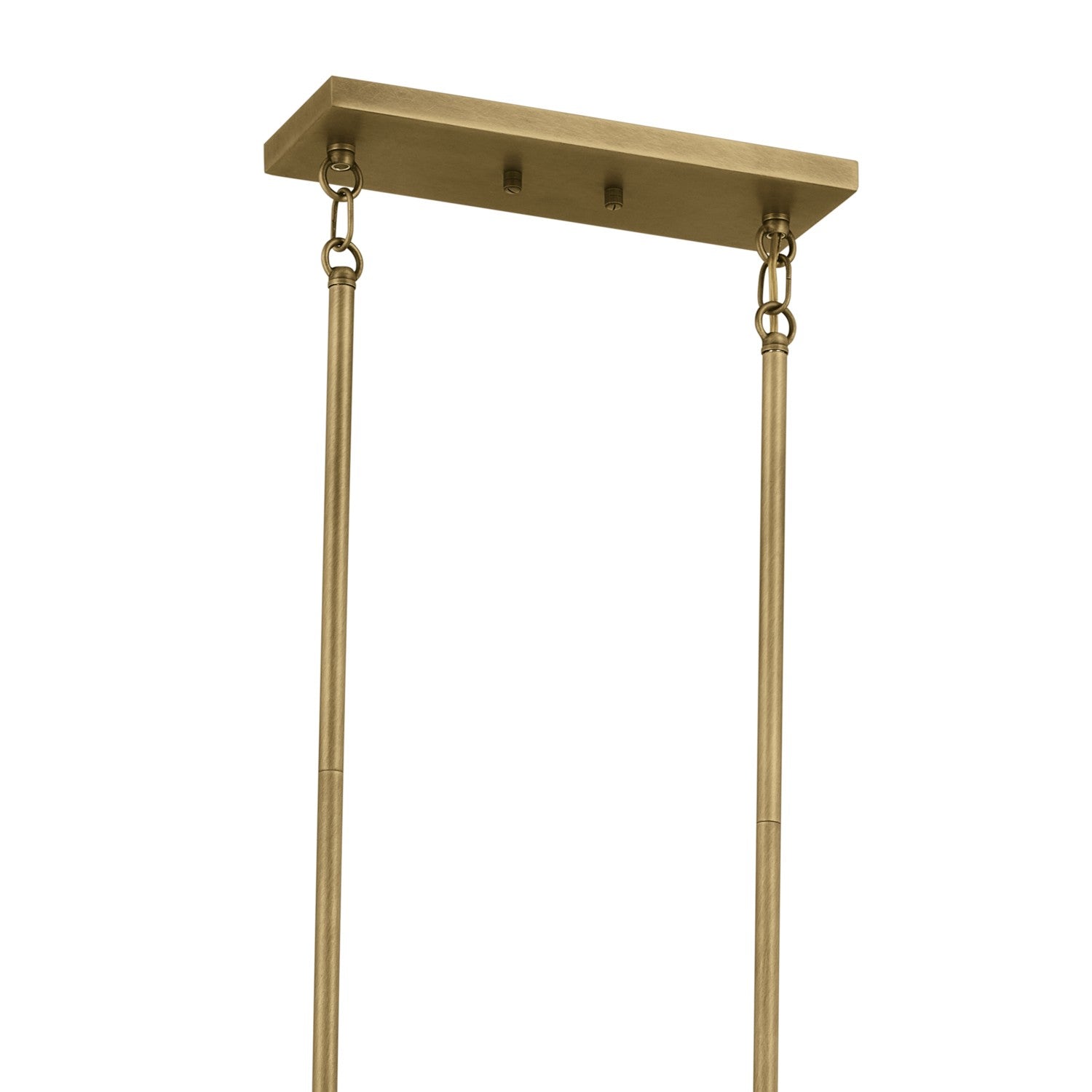 KICHLER 52614NBR Erzo 50" 10 Light Linear Chandelier In Natural Brass
