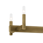 KICHLER 52614NBR Erzo 50" 10 Light Linear Chandelier In Natural Brass