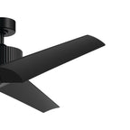 KICHLER 330130SBK 56 Inch Almere 3 Blade Indoor Ceiling Fan In Satin Black With Satin Black Bladesâ 