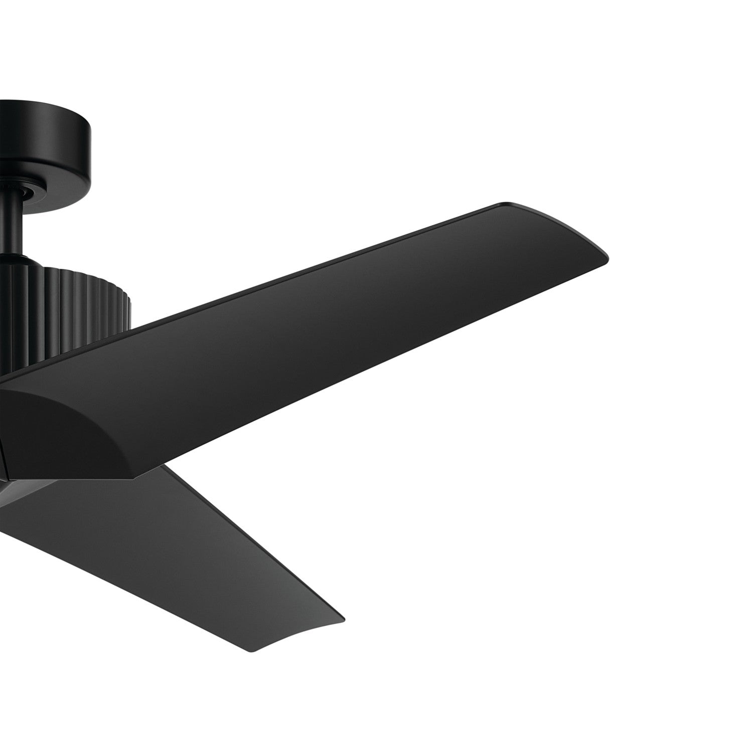KICHLER 330130SBK 56 Inch Almere 3 Blade Indoor Ceiling Fan In Satin Black With Satin Black Bladesâ 