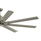 KICHLER 310275NI 75 Inch Breda 8 Blade Ceiling Fan In Brushed Nickel With Brushed Nickel Blades