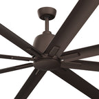KICHLER 310275SNB 75 Inch Breda 8 Blade Ceiling Fan In Satin Natural Bronze With Satin Natural Bronze Blades