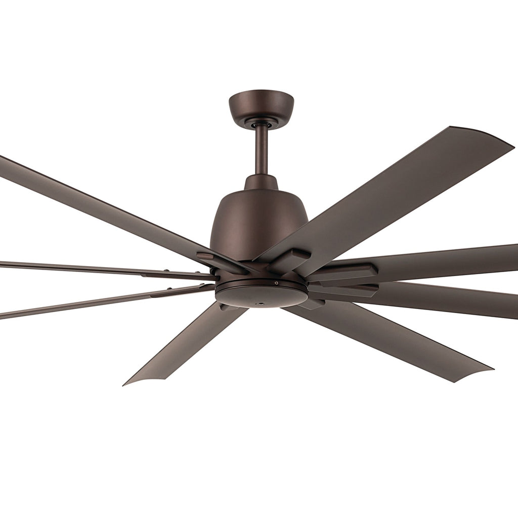 KICHLER 310285SNB 84 Inch Breda 8 Blade Ceiling Fan In Satin Natural Bronze With Satin Natural Bronze Blades