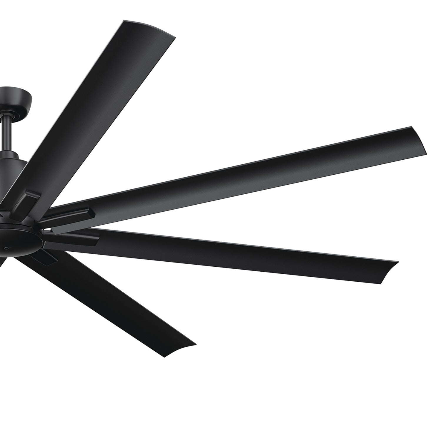 KICHLER 310285SBK 84 Inch Breda 8 Blade Ceiling Fan In Satin Black With Satin Black Blades
