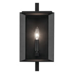 KICHLER 59131BKT Kroft 14 Inch 1 Light Outdoor Wall Light With Clear Glass In Textured Black